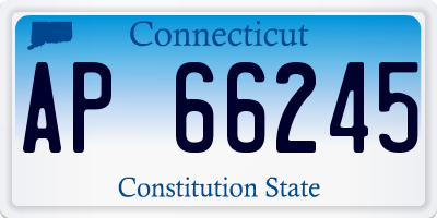 CT license plate AP66245