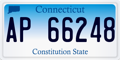 CT license plate AP66248