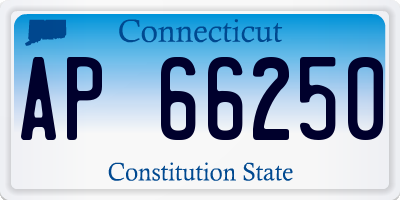 CT license plate AP66250