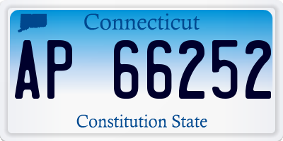 CT license plate AP66252