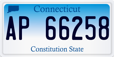 CT license plate AP66258