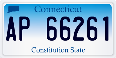 CT license plate AP66261