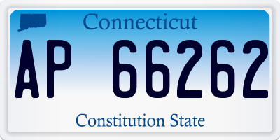 CT license plate AP66262