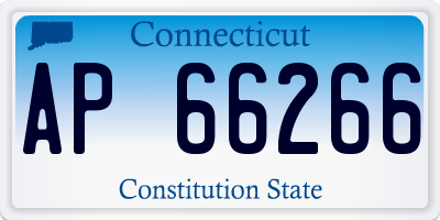 CT license plate AP66266