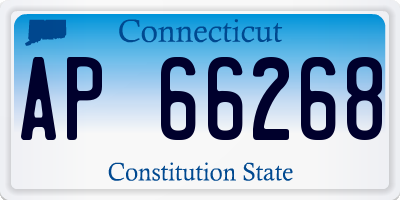CT license plate AP66268