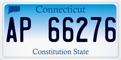 CT license plate AP66276