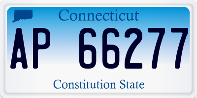 CT license plate AP66277