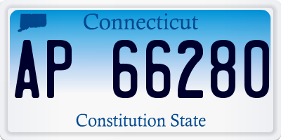 CT license plate AP66280