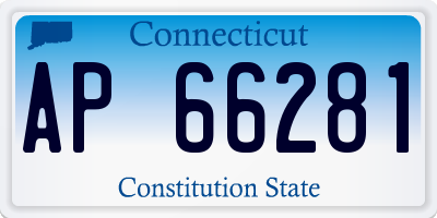 CT license plate AP66281
