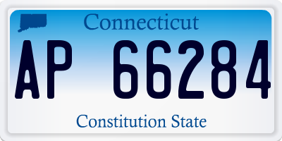 CT license plate AP66284