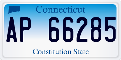 CT license plate AP66285