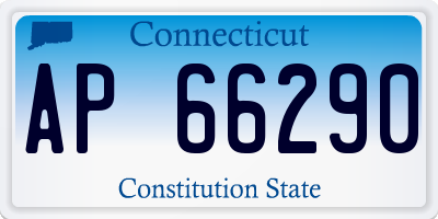 CT license plate AP66290