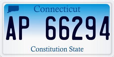 CT license plate AP66294