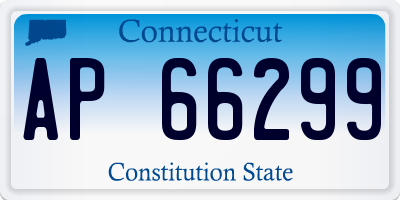 CT license plate AP66299