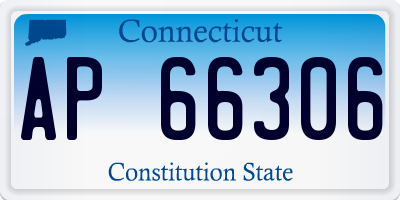 CT license plate AP66306