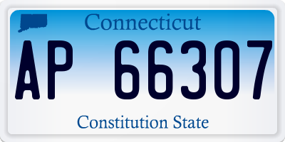 CT license plate AP66307