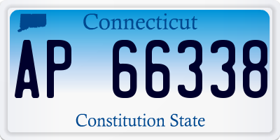 CT license plate AP66338