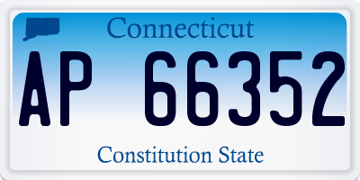 CT license plate AP66352