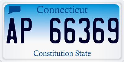 CT license plate AP66369