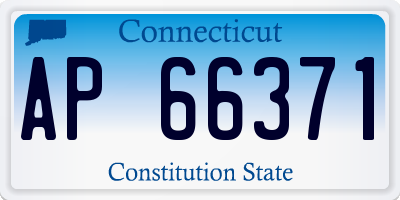 CT license plate AP66371