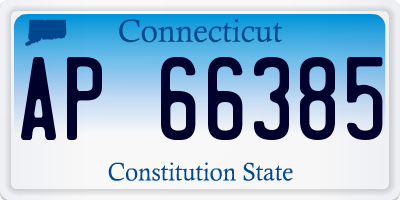 CT license plate AP66385