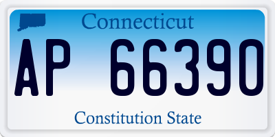 CT license plate AP66390