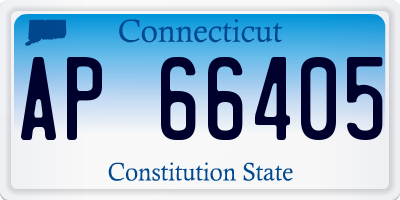 CT license plate AP66405