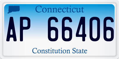 CT license plate AP66406