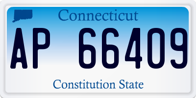 CT license plate AP66409