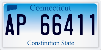 CT license plate AP66411