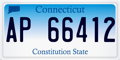 CT license plate AP66412