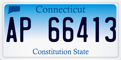 CT license plate AP66413