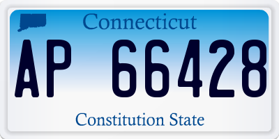 CT license plate AP66428