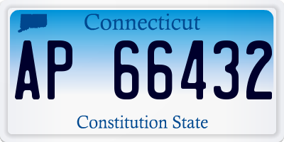 CT license plate AP66432