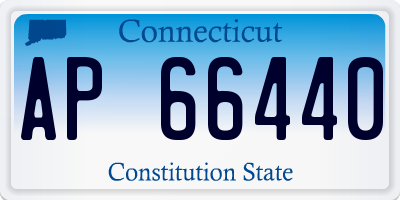 CT license plate AP66440