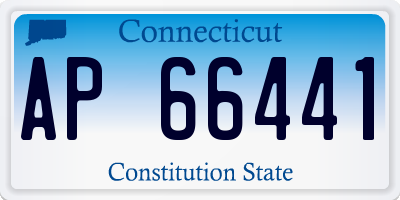 CT license plate AP66441