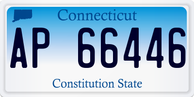 CT license plate AP66446