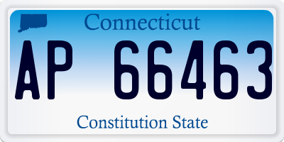CT license plate AP66463