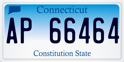 CT license plate AP66464