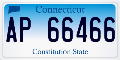 CT license plate AP66466