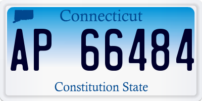 CT license plate AP66484