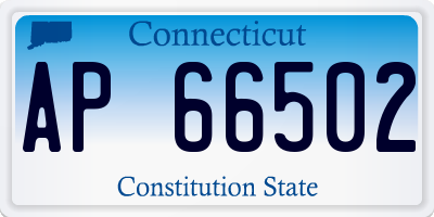 CT license plate AP66502