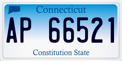 CT license plate AP66521