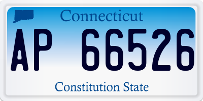 CT license plate AP66526