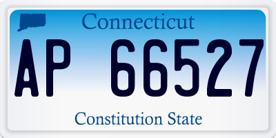 CT license plate AP66527
