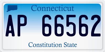 CT license plate AP66562