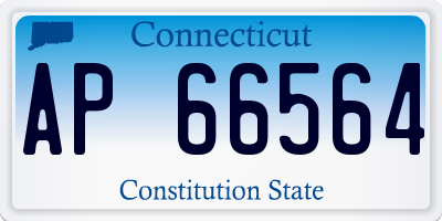 CT license plate AP66564