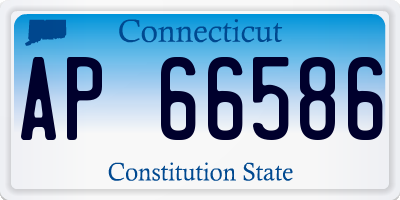 CT license plate AP66586
