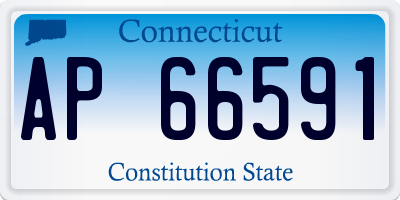 CT license plate AP66591