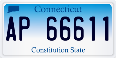 CT license plate AP66611